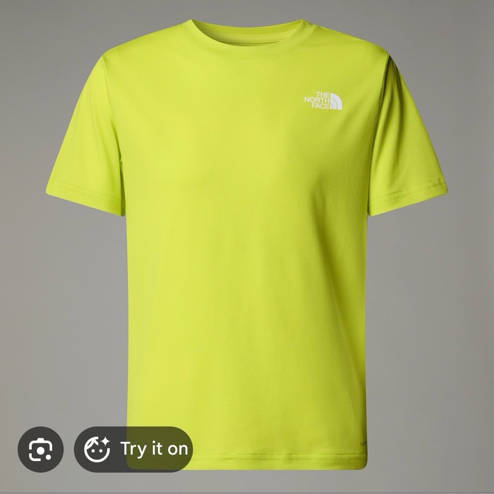The North Face Men's bright yellow T-Shirt